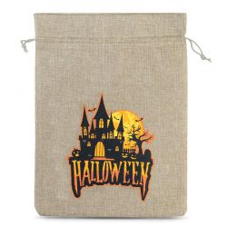 Sac de jute Halloween 2, 40 x 55 cm - naturelle Grands sacs 40x55 cm