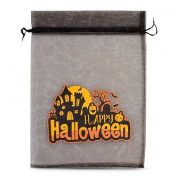 Sac en organza Halloween 1, 40 x 55 cm - noir Grands sacs 40x55 cm