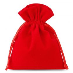 Sacs en velours 6 x 8 cm - rouge Sacs de mariage