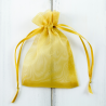 Sacs en organza 10 x 13 cm - jaune Saint Valentin