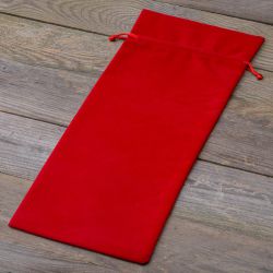 Sacs en velours 11 x 20 cm - rouge Décorations de table