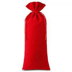 Sacs en velours 11 x 20 cm - rouge Moyens sachets 11x20 cm