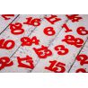 Calendrier de l’Avent sachets en jute 12 x 15 cm – naturels claires + numéros rouges Gadgets de matketing