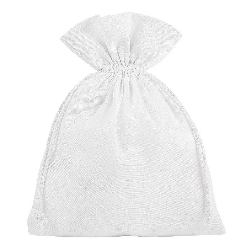Sacs en coton 22 x 30 cm - blanc Grands sacs 22x30 cm