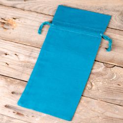 Pochettes en coton 13 x 27 cm - turquoise Pâques