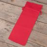 Pochettes en coton 16 x 37 cm - rouge Sacs rouges