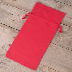 Pochettes en coton 13 x 27 cm - rouge Sacs rouges