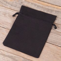Pochettes en coton 13 x 18 cm - noir Hotel accessoires