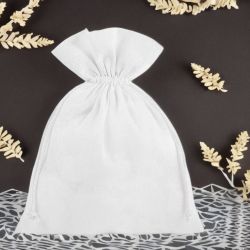 Sacs en coton 22 x 30 cm - blanc Baby Shower