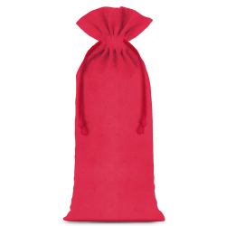 Pochettes en coton 11 x 20 cm - rouge Moyens sachets 11x20 cm