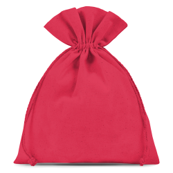 Pochettes en coton 15 x 20 cm - rouge Saint-Valentin