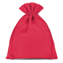 Sacs en coton 22 x 30 cm - rouge Saint-Valentin