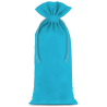 Pochettes en coton 11 x 20 cm - turquoise Moyens sachets 11x20 cm