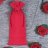 Pochettes en coton 13 x 27 cm - rouge Saint-Valentin