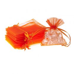 Sacs en organza 11 x 14 cm - orange Sacs en organza