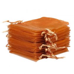 Sacs en organza 10 x 13 cm - marron Sacs en organza