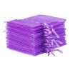 Sacs en organza 11 x 14 cm - violet foncé Sacs violets foncés