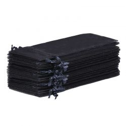 Sacs en organza 11 x 20 cm - noir Sachets noirs