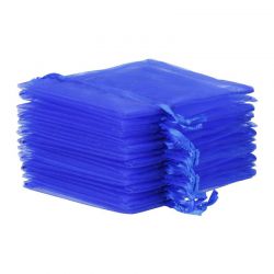 Sacs en organza 22 x 30 cm - bleu Grands sacs 22x30 cm