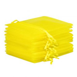 Sacs en organza 15 x 20 cm - jaune Saint Valentin