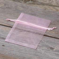 Sacs en organza 8 x 10 cm - rose clair Pour enfants