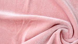 1.Le tissu en velours rose 