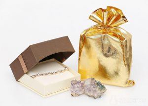 sacs à bijoux en or