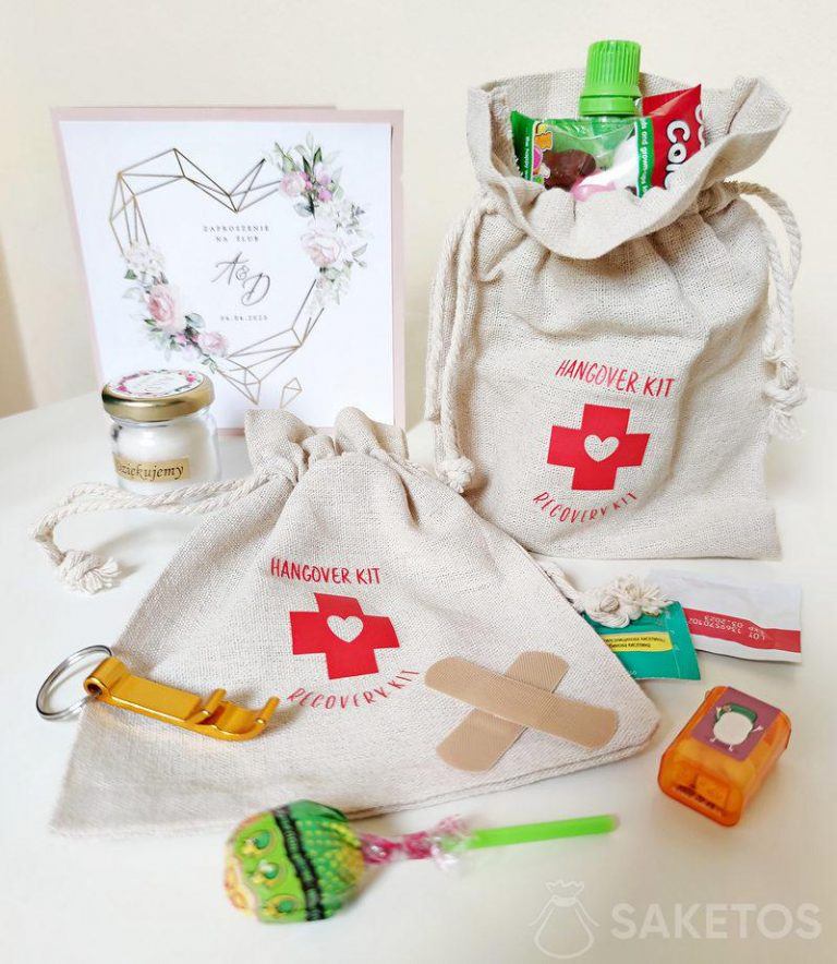 Kit de gueule de bois de 9 produits de prévention et de guérison – Parfait  pour les sacs de kit, les fournitures de enterrement de vie de jeune fille,  les sacs de