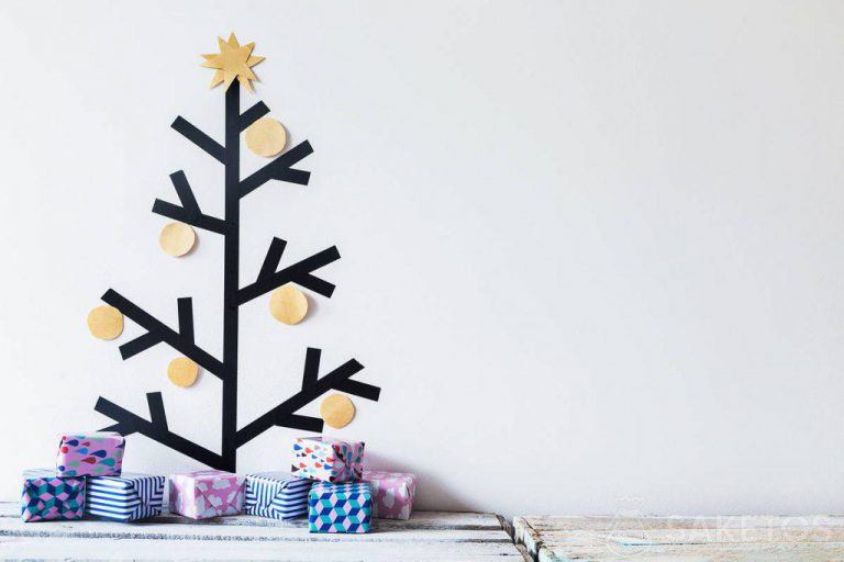 Arbre de Noël en washi tape - ruban adhésif décoratif japonais