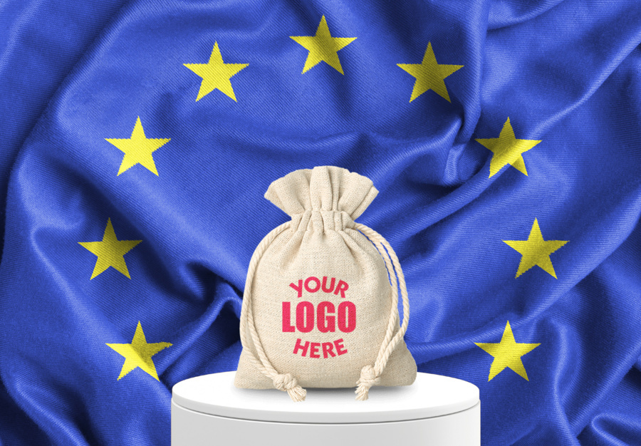 Sac en tissu avec logo de l'entreprise pour la Journée de l'Europe