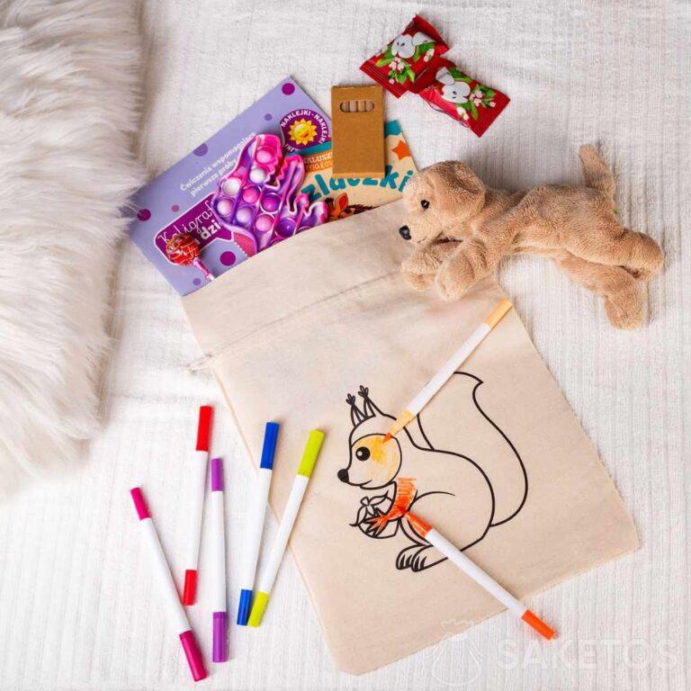 Sac de coloriage pour enfants - Emballage promotionnel de gadgets pour les hôtels