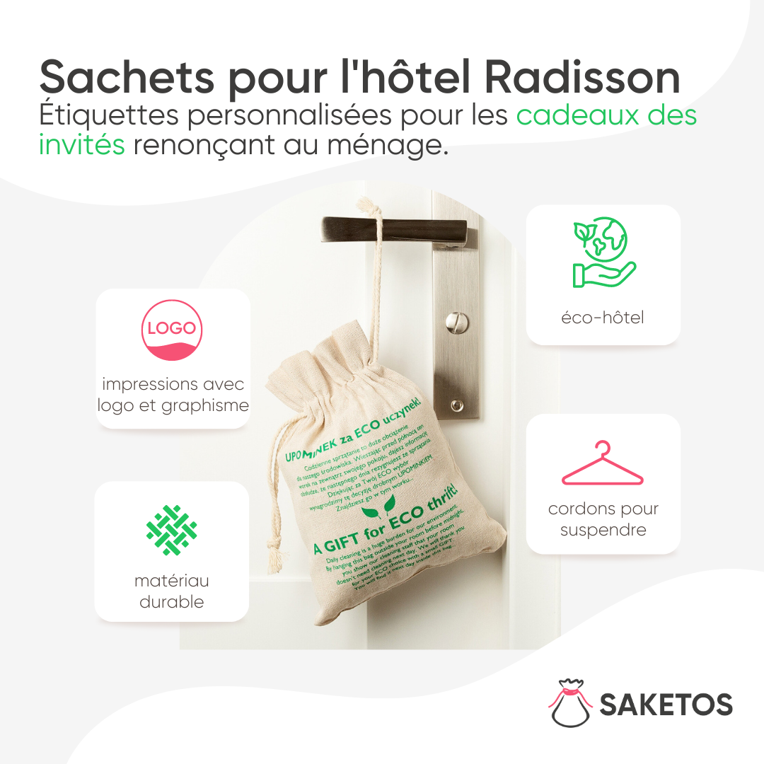 Sac en tissu pour cadeaux aux invités