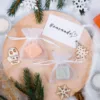 Sachets en organza transparents pour savons parfumés, coffret cadeau.