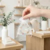 Petits sachets en organza pour bijoux, bracelets et petits cadeaux.