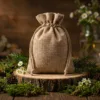Pochons en jute décoratifs, offre de gros.