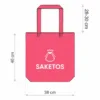 Sac en coton 38 x 42 cm avec des anses longues - bleu Hotel accessoires