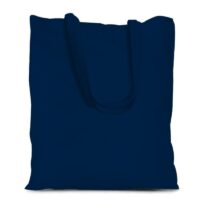 Sac en coton 38 x 42 cm avec des anses longues - bleu marin Courses et stockage dans la cuisine