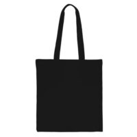 Sac en coton 38 x 42 cm avec des anses longues - noir Pour fêtes et occasions spéciales