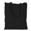 Sac en coton 38 x 42 cm avec des anses longues - noir Hotel accessoires