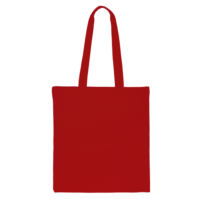 Sac en coton 38 x 42 cm avec des anses longues - rouge Sacs en coton