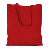 Sac en coton 38 x 42 cm avec des anses longues - rouge Pour fêtes et occasions spéciales