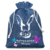 Sac en jean 26 x 35 cm avec impression-lapin/2 Saint Valentin