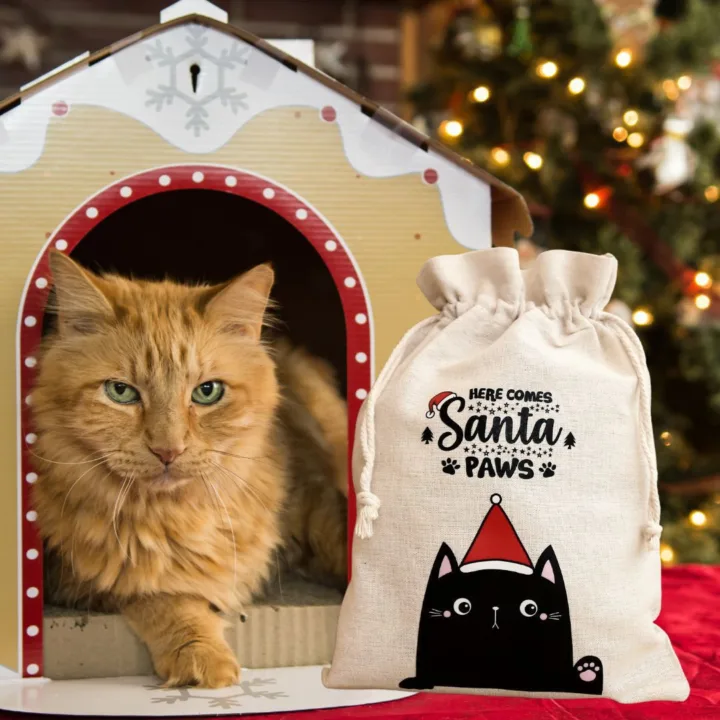 Sac en lin imité 30 x 40 cm avec imprimé Sac avec impression