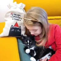 Sac en lin imité 30 x 40 cm avec imprimé Sacs en lin