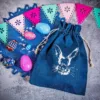 Sac en jean 26 x 35 cm avec impression-lapin Tous les produits