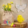 Sachet en jute 30 x 40 cm avec impression - happy Sacs d'occasion