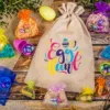 Sachet en jute 30 x 40 cm avec impression – œufs Sac de jute