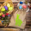 Sachet en jute 30 x 40 cm - Pâques - lapin Sacs d'occasion