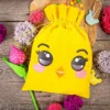 Sachet en velours 26 x 35 cm avec impression - poussin Tous les produits