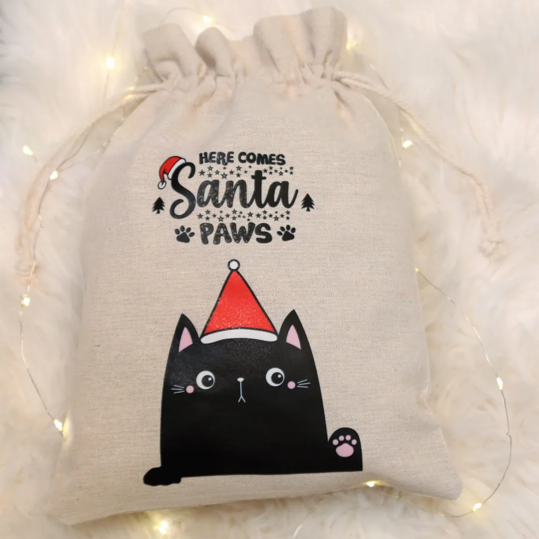 Sacs en lin imité 26 x 35 cm avec imprimé Pour animaux